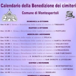 Calendario della Benedizione dei cimiteri 2023